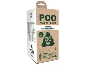 POO Dog Waste Bags (120 bags) - Non Scented