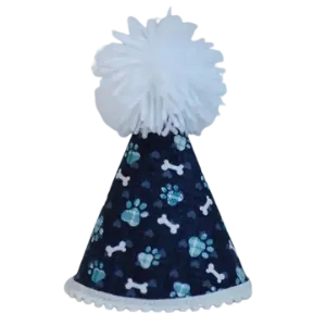 Pup Party Hats Blue Paws Party Hat for Dogs and Cats Assorted