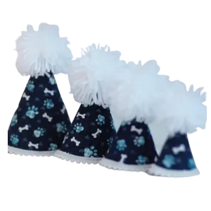 Pup Party Hats Blue Paws Party Hat for Dogs and Cats Assorted