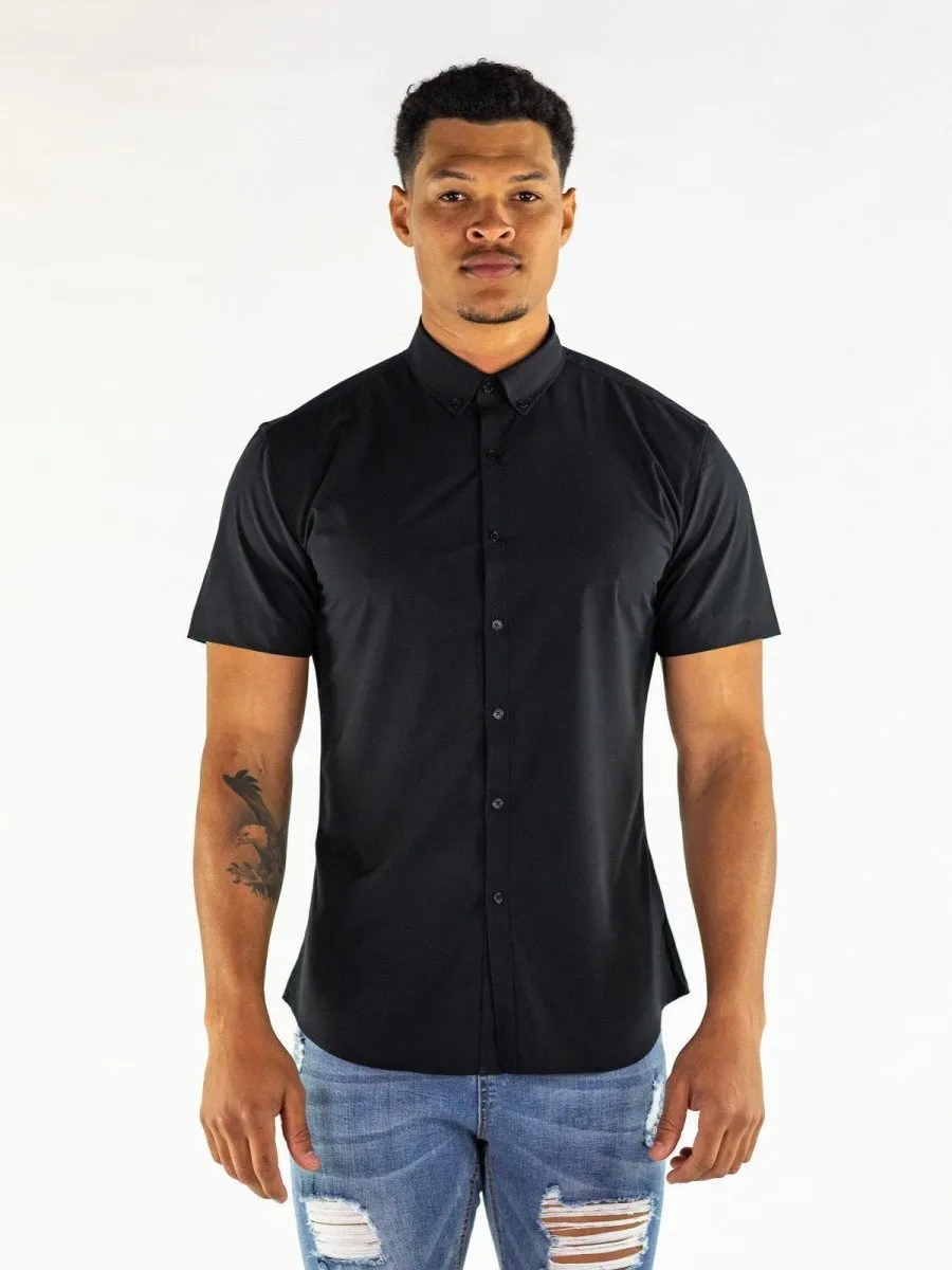 Return Sale - Performance Bamboo Short Sleeve Shirt - Black