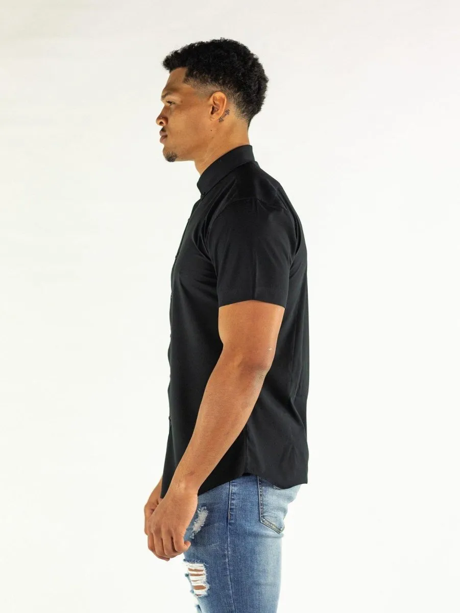 Return Sale - Performance Bamboo Short Sleeve Shirt - Black