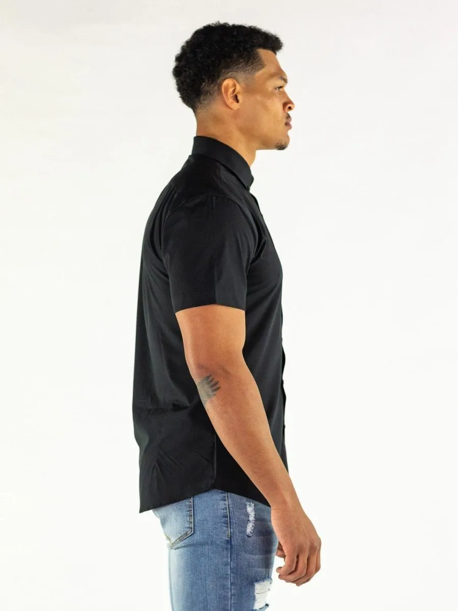 Return Sale - Performance Bamboo Short Sleeve Shirt - Black