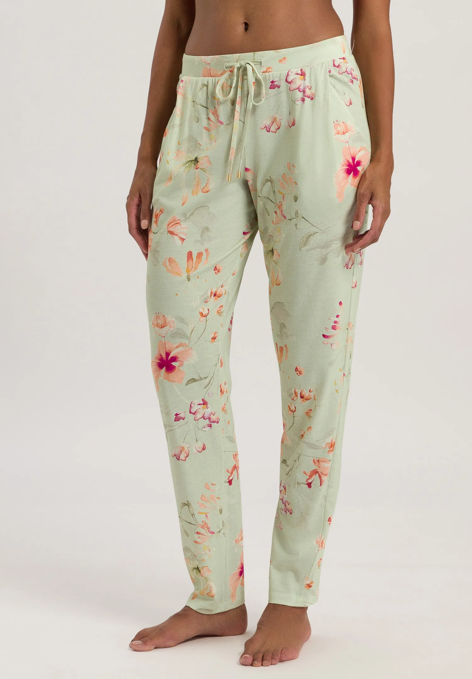 Sleep And Lounge Knit Pants Print | Aquarelle Garden 77882-1260