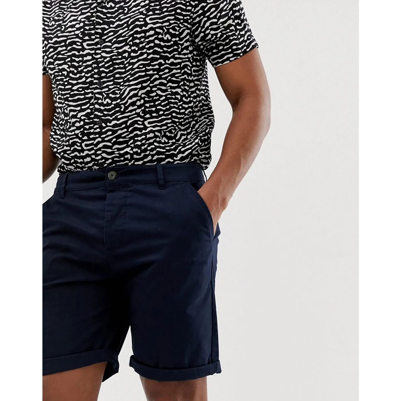 Smog Navy Chino Shorts