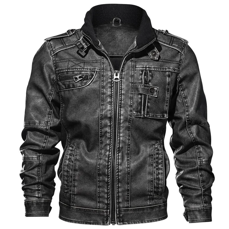 Spring Mens Leather Jackets High Quality Classic Motorcycle Jacket Male Plus Faux Leather Jacket Men Dropshipping