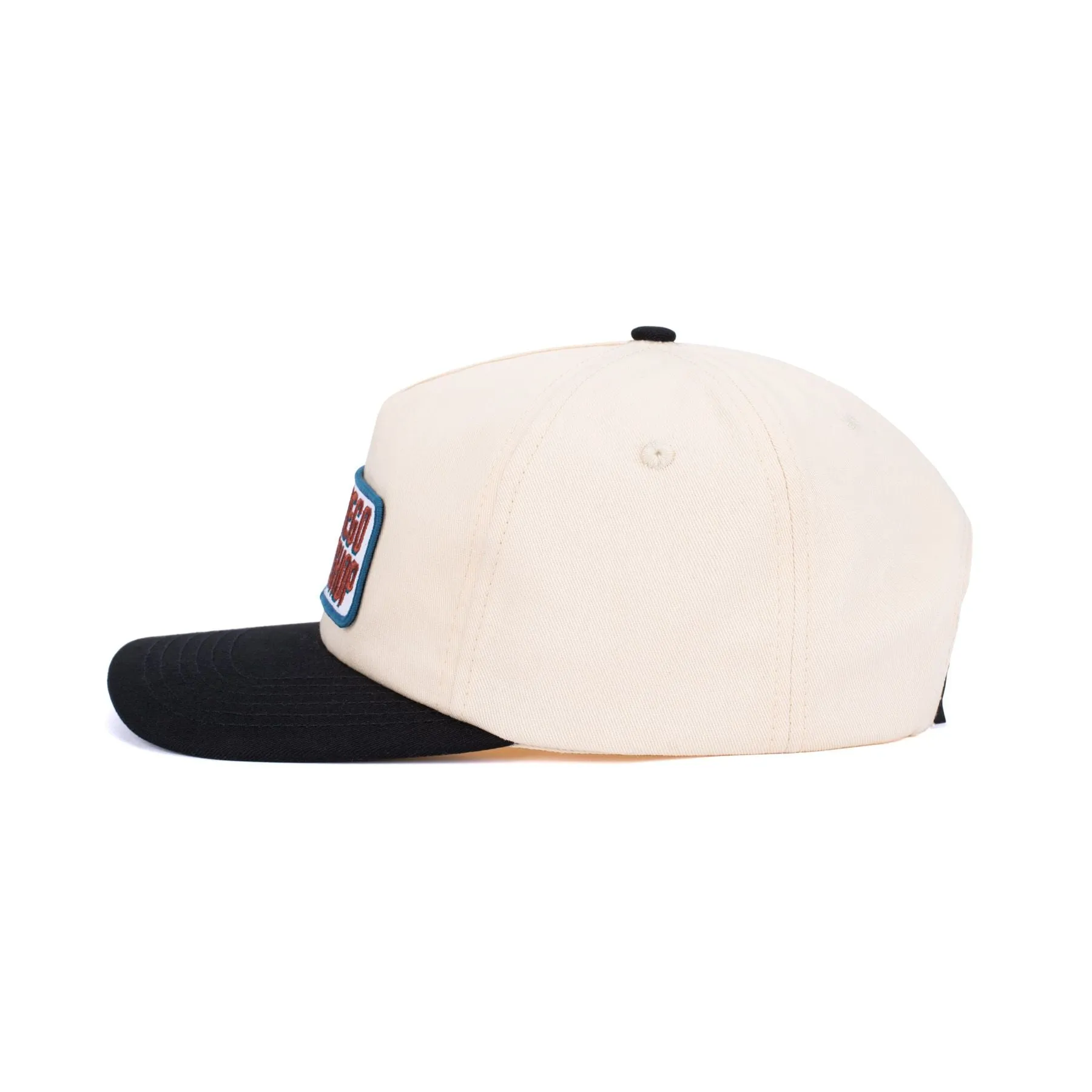 SunDiego SD BOARDSHOP Snapback - VINTAGE WHITE/BLACK