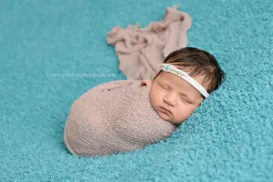 Taupe Stretch Knit Newborn Baby Wrap