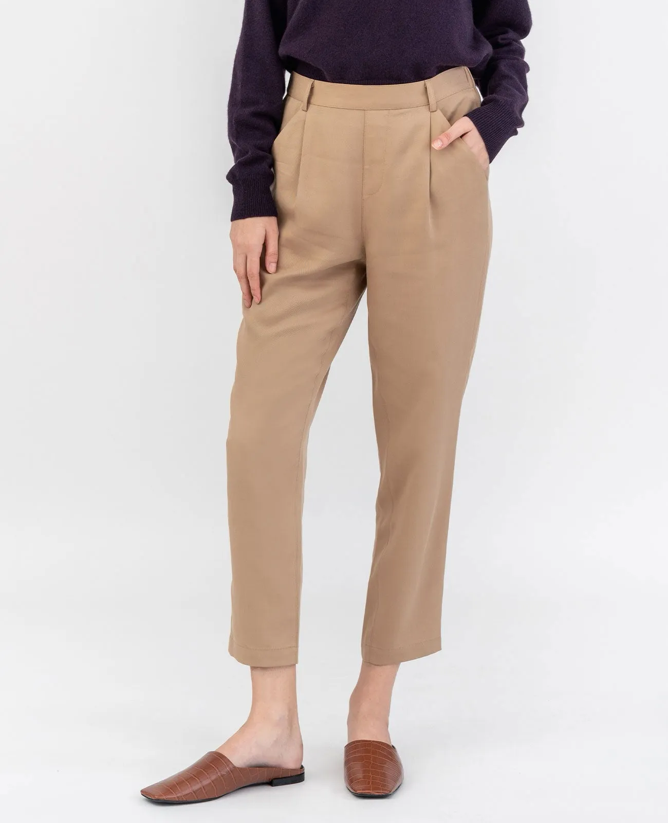 Tencel Relaxed Tailored Pant