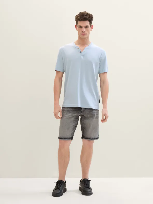 Tom Tailor Light Stone Grey Denim Short