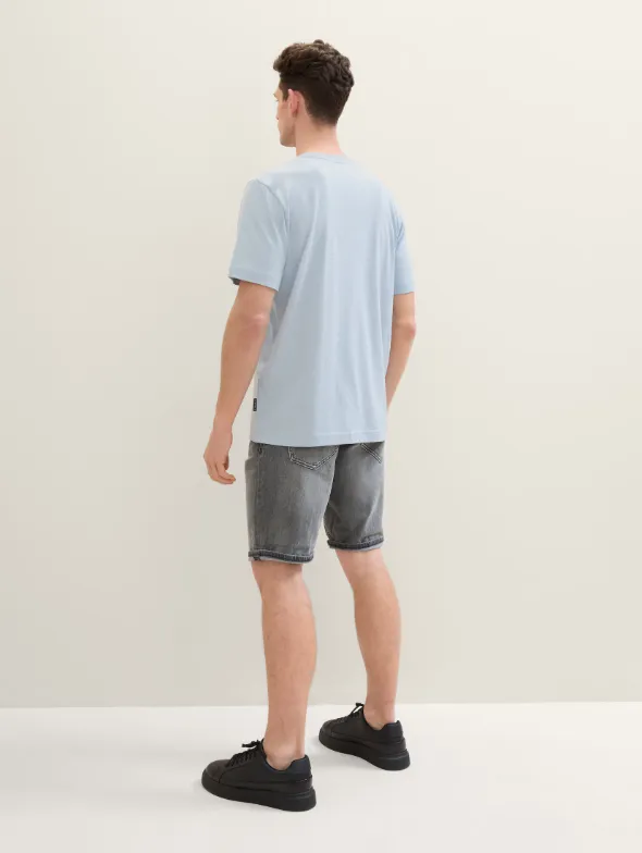 Tom Tailor Light Stone Grey Denim Short