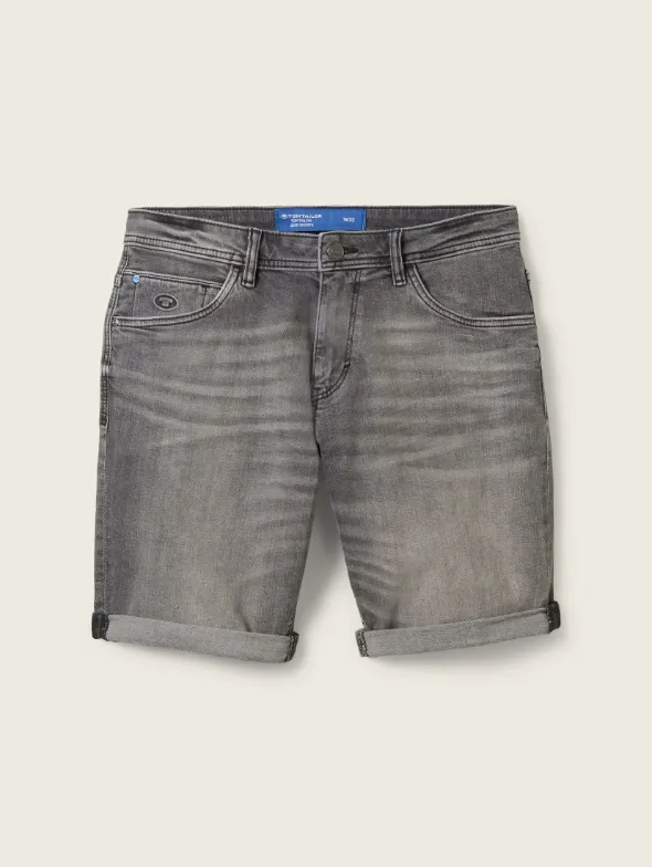 Tom Tailor Light Stone Grey Denim Short