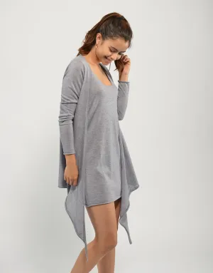 Ultrafine Cashmere Cruise Cardigan in Slate