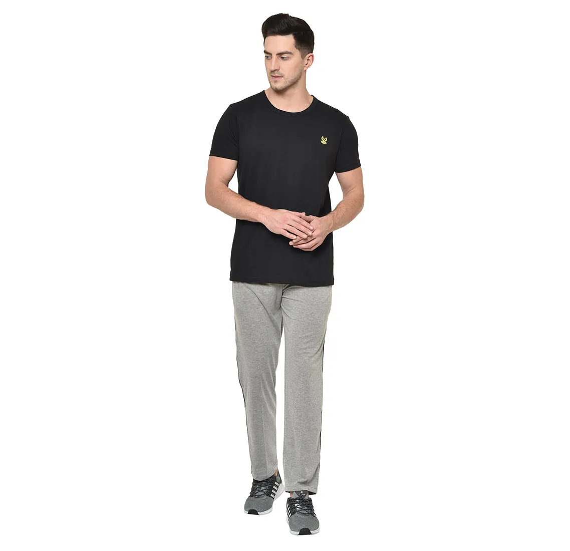 Vimal Jonney Silver Cotton Trackpant For Men's