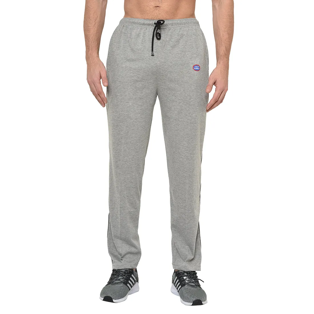 Vimal Jonney Silver Cotton Trackpant For Men's