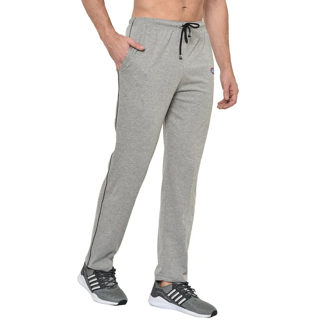 Vimal Jonney Silver Cotton Trackpant For Men's