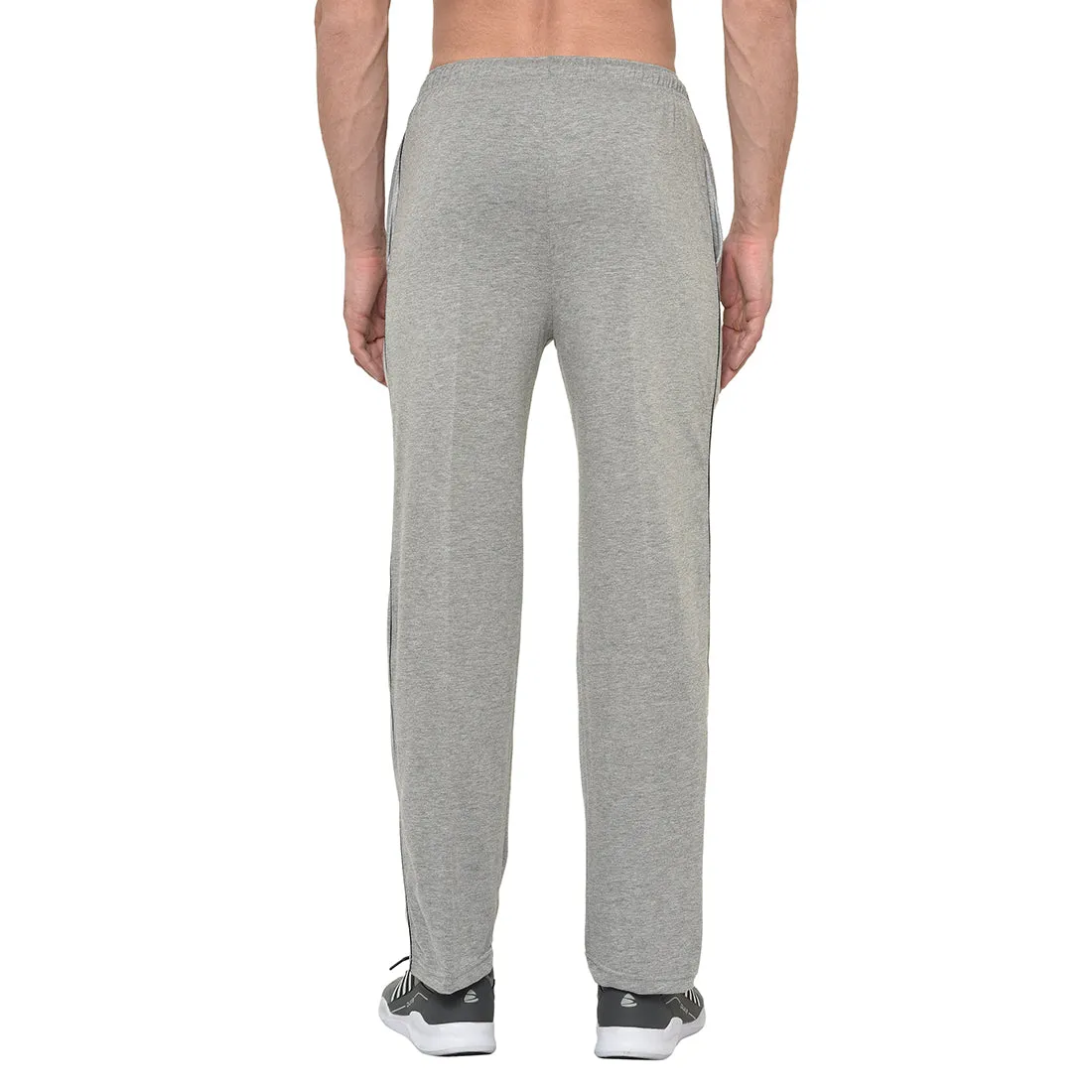 Vimal Jonney Silver Cotton Trackpant For Men's