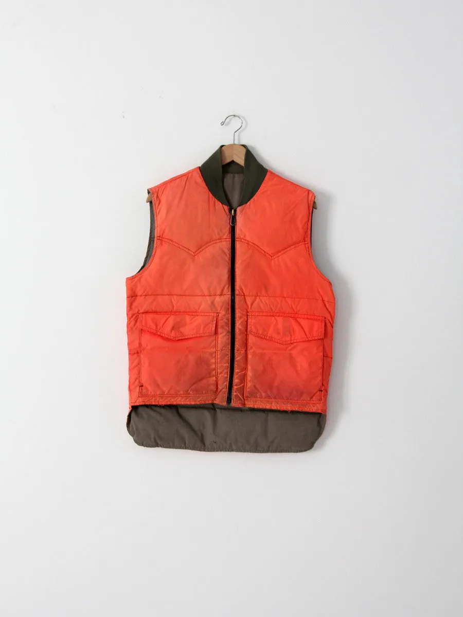 vintage men's hunting vest