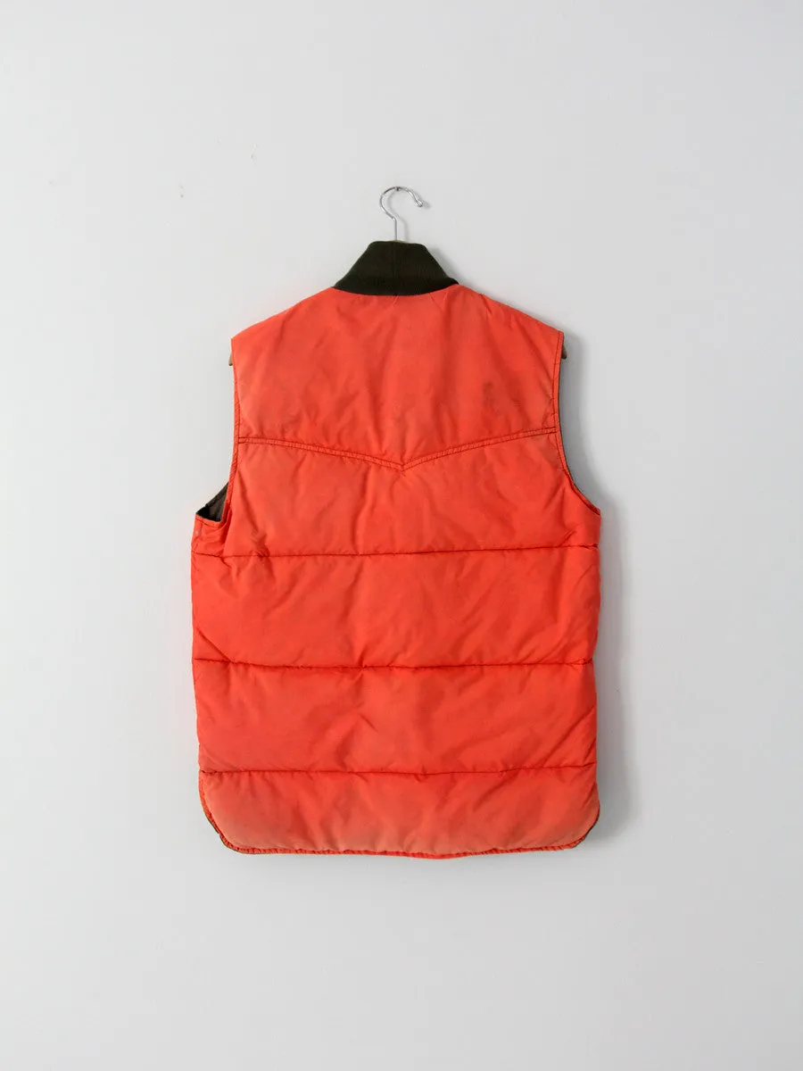 vintage men's hunting vest