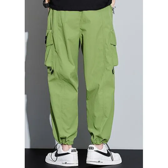 Wide Leg Elasticity Straight Leg Trendy Pocket Waterproof Versatile Cargo Pants