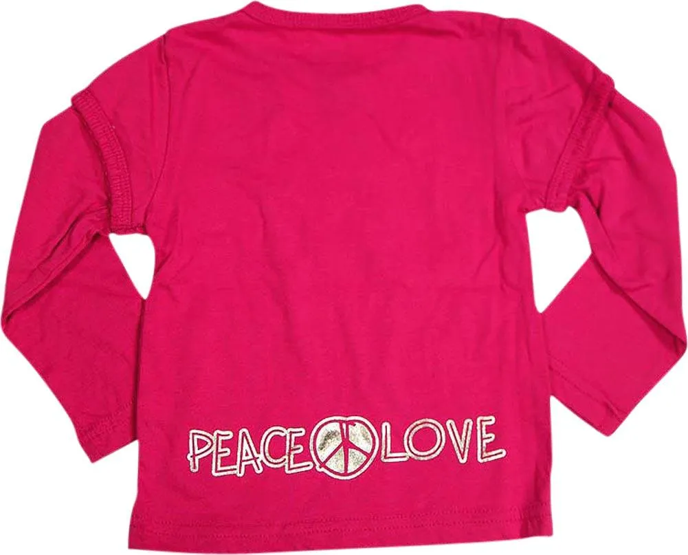 Wild Mango Toddler and Girls Long Sleeve Cotton Fashion T-Shirt Tee Shirt Top, 32095