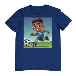 Youth - Soccer Pro Midweight Tee (African American / Black Boy)